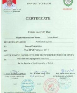 Buy college degree from the University of Bahri