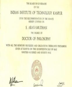 Buy college degree from the Indian Institute of Technology Kanpur