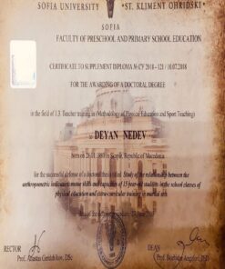 Buy college degree from the Sofia University St. Kliment Ohridski