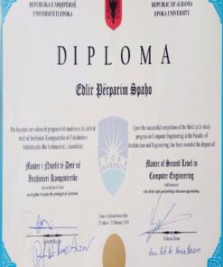 Buy college degree from the Universiteti Epoka Albania