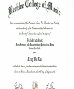 Buy college degree from The Berklee College of Music