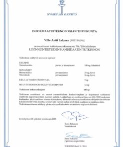 Buy college degree from The Jyväskylän yliopisto
