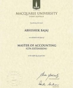 Buy college degree from the Macquarie University
