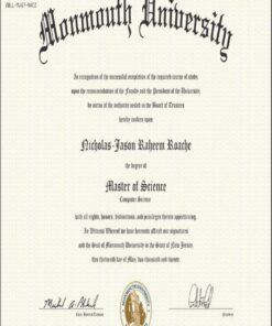 Buy college degree from The Monmouth University
